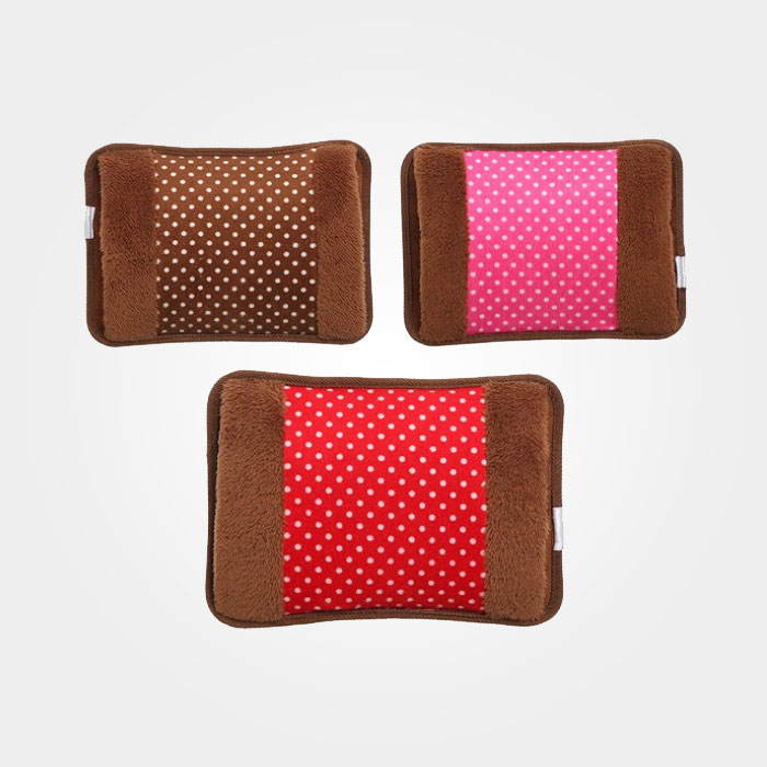 Electric Hot Water Bag with Fur And  Hand Pocket