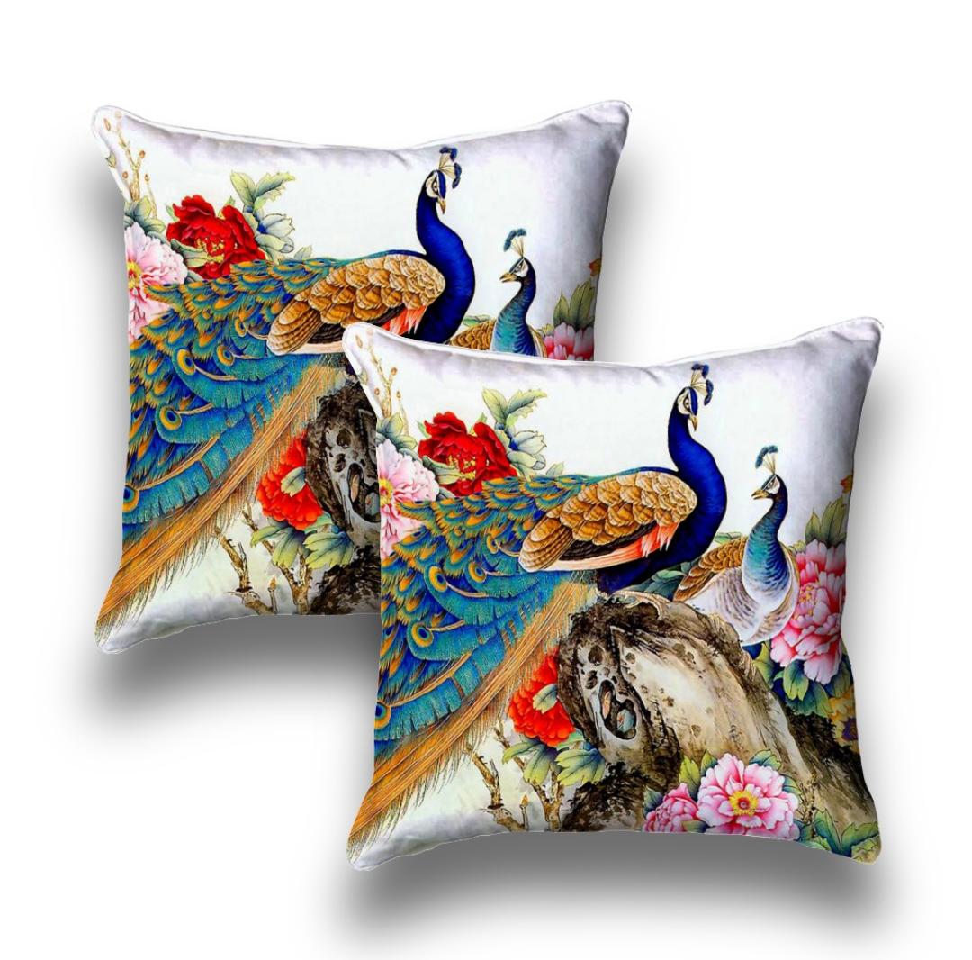 peacock 3D Printed Cushions & Pillows Cover